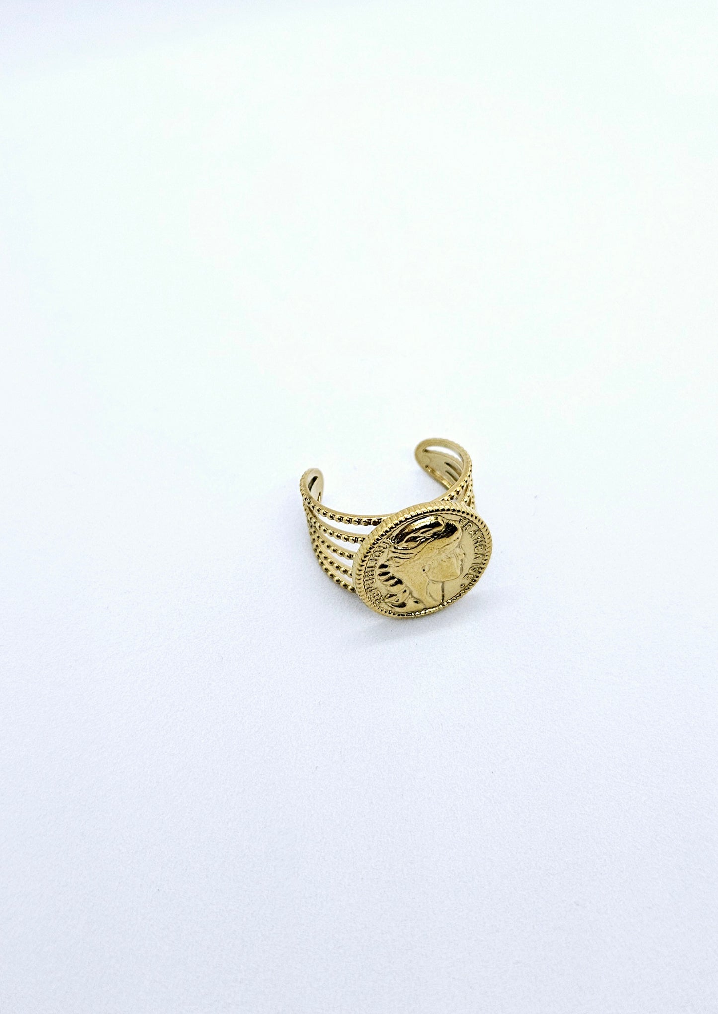 Sultana – Bague Orientale Dorée Ajustable