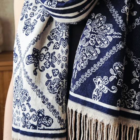 Paisley - Écharpe Douce & Chaude Motif Fleuri