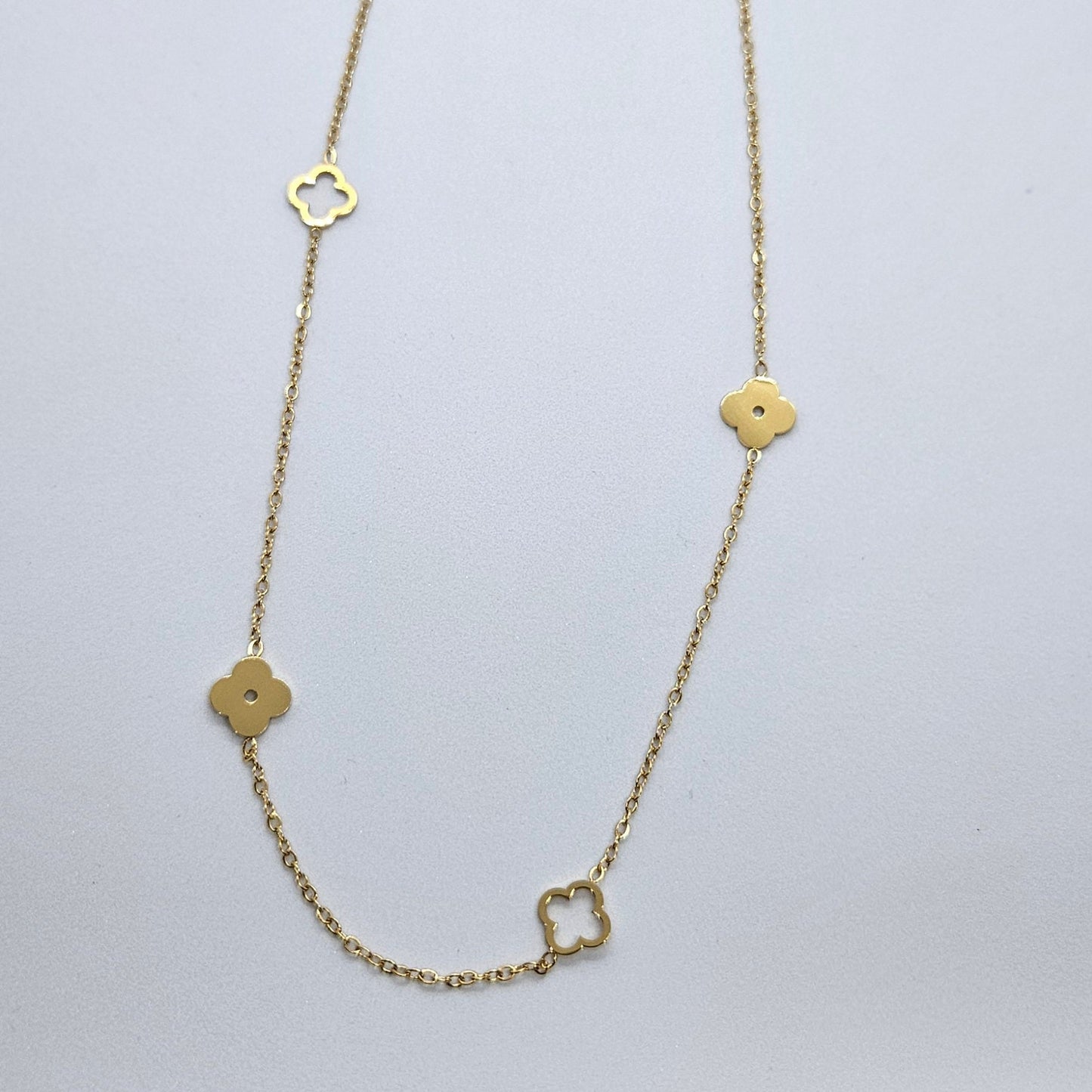 Malya — Collier Trèfles Doré