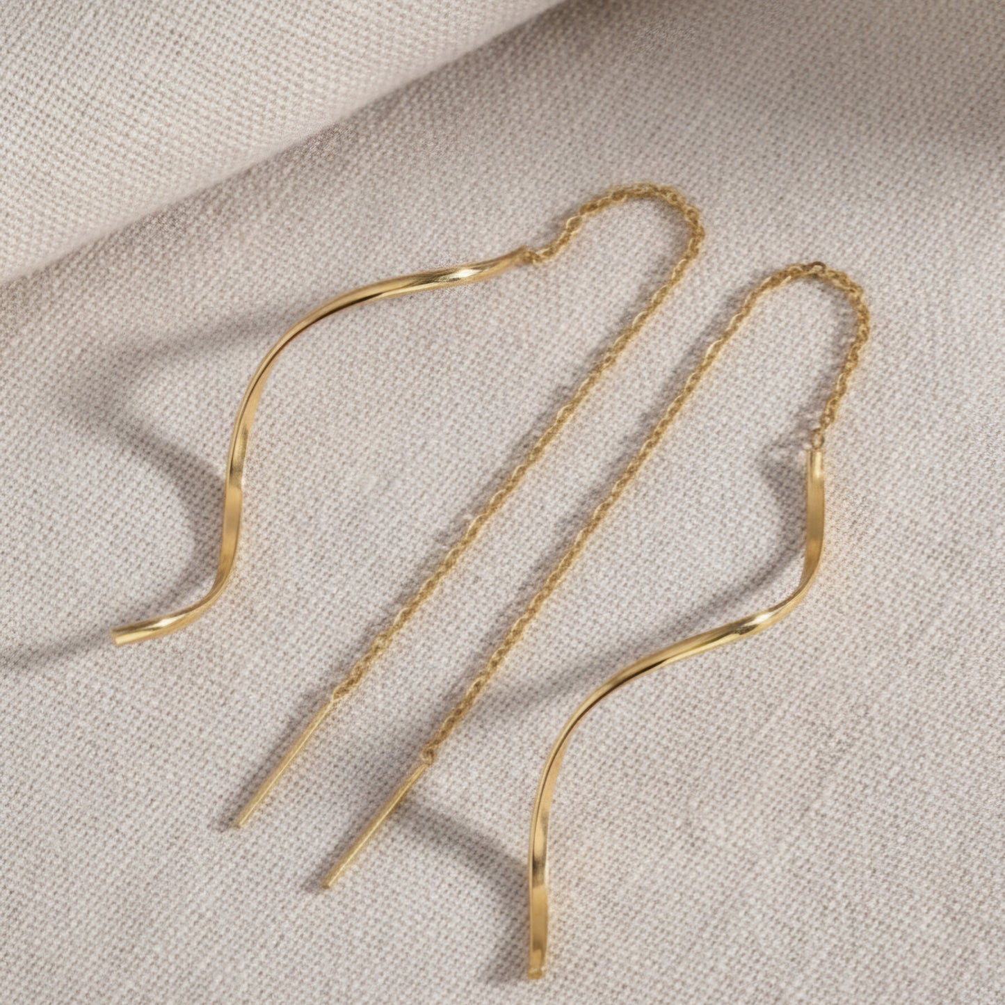 Curl – Boucles d'Oreilles Torsadées Dorées