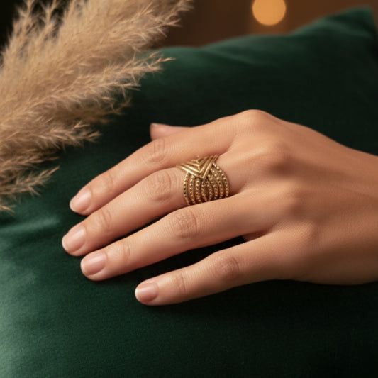 Lyra – Bague Géométrique Tendance