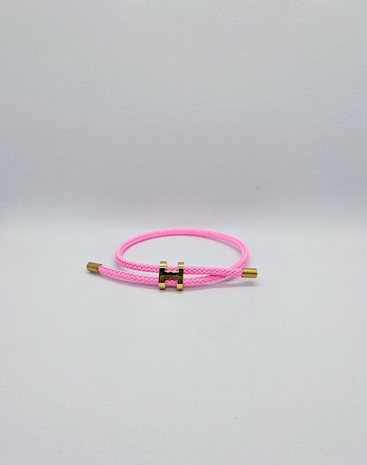 Blush — Bracelet Cordon Ajustable Doré