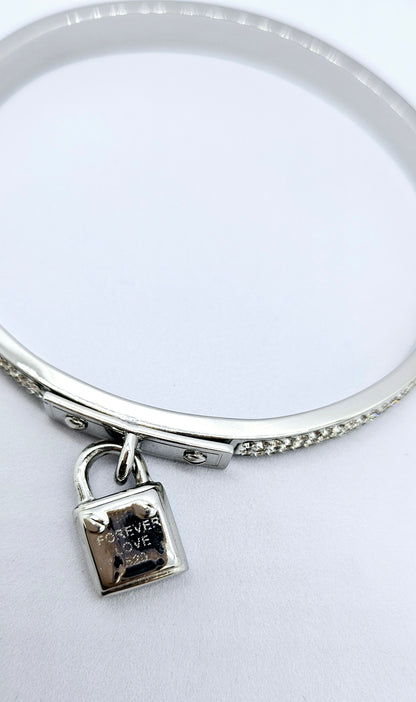 Lock & Love — Bracelet Cadenas Argenté