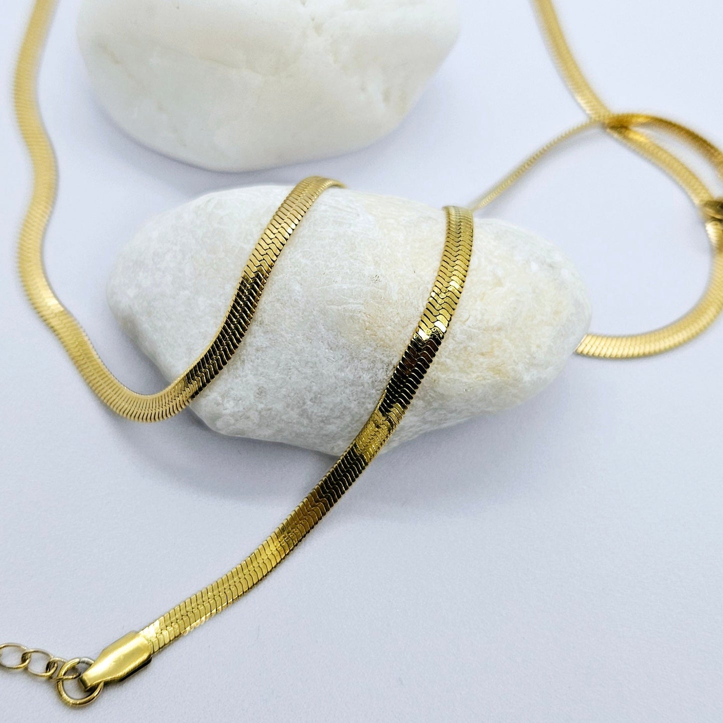 Monoï – Parure Dorée Maille Serpent