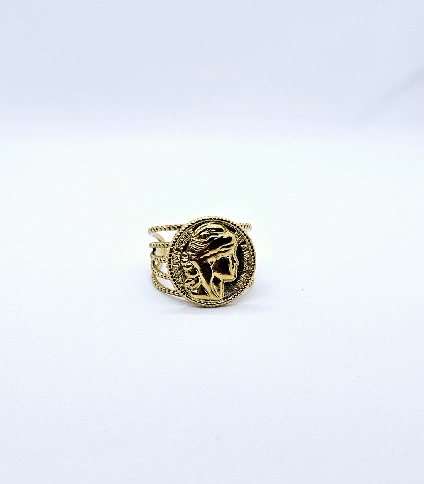 Sultana – Bague Orientale Dorée Ajustable