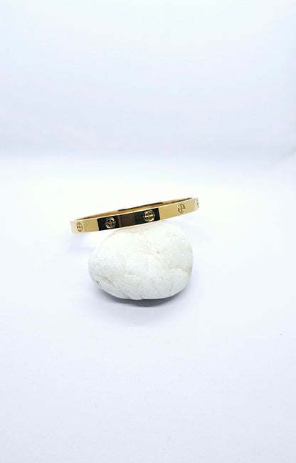 Kaïa — Bracelet Vis Doré
