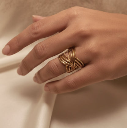Lyra – Bague Géométrique Tendance