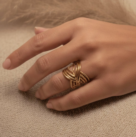 Lyra – Bague Géométrique Tendance