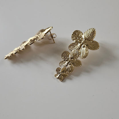 Nour Bloom — Boucles Fleurs Pendantes