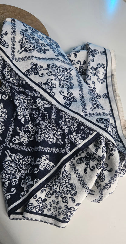 Paisley - Écharpe Douce & Chaude Motif Fleuri