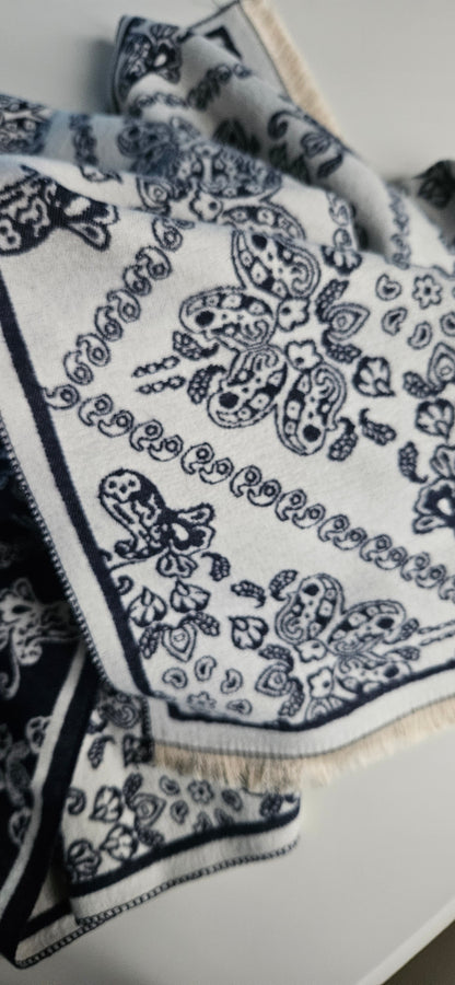 Paisley - Écharpe Douce & Chaude Motif Fleuri