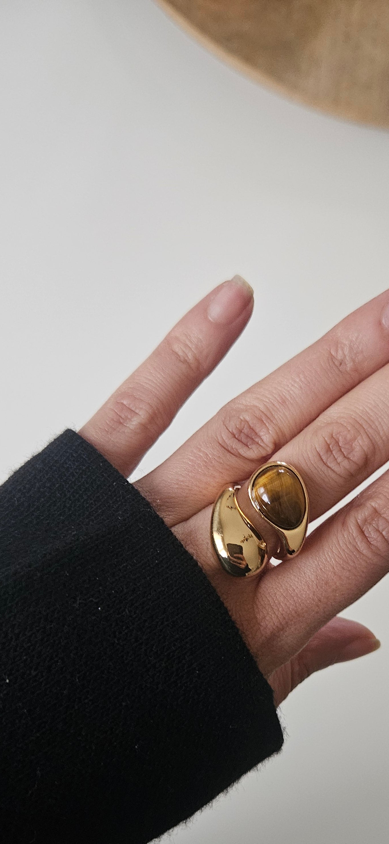 Ayin -Bague xxl Œil De Tigre
