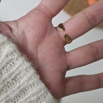 Dune – Bague Ajustable Tendance Dorée