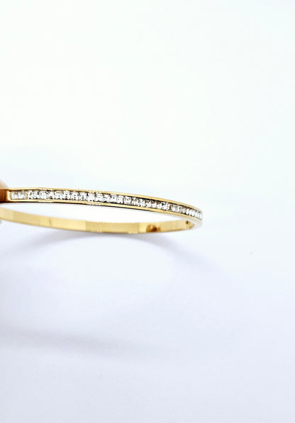 Nina — Bracelet Strass Doré