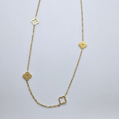 Malya — Collier Trèfles Doré