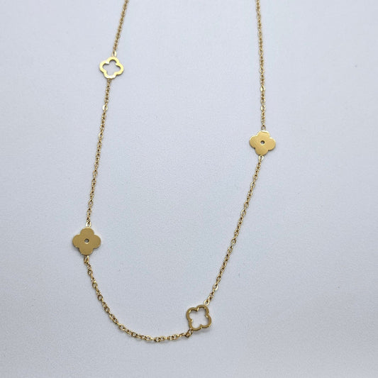 Malya — Collier Trèfles Doré