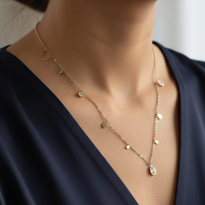 Velvet – Collier Strass Multipampilles
