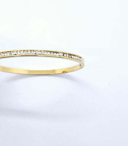 Nina — Bracelet Strass Doré