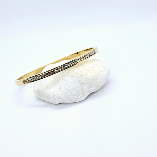 Nina — Bracelet Strass Doré