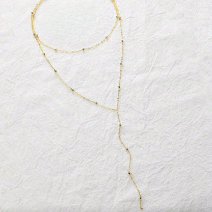 Myla – Collier Y Perles Dorées