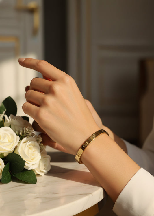 Kaïa — Bracelet Vis Doré