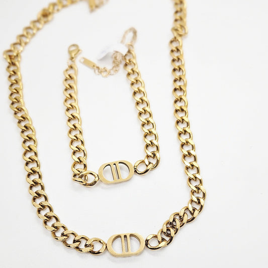 Nala – Parure Inspiration Chaîne Dorée