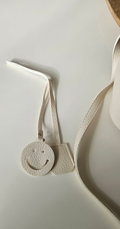 Sac à Main Tendance Seau Beige Crème Accessoires Offerts