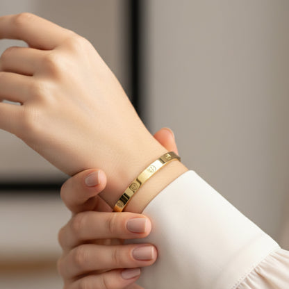 Kaïa — Bracelet Vis Doré