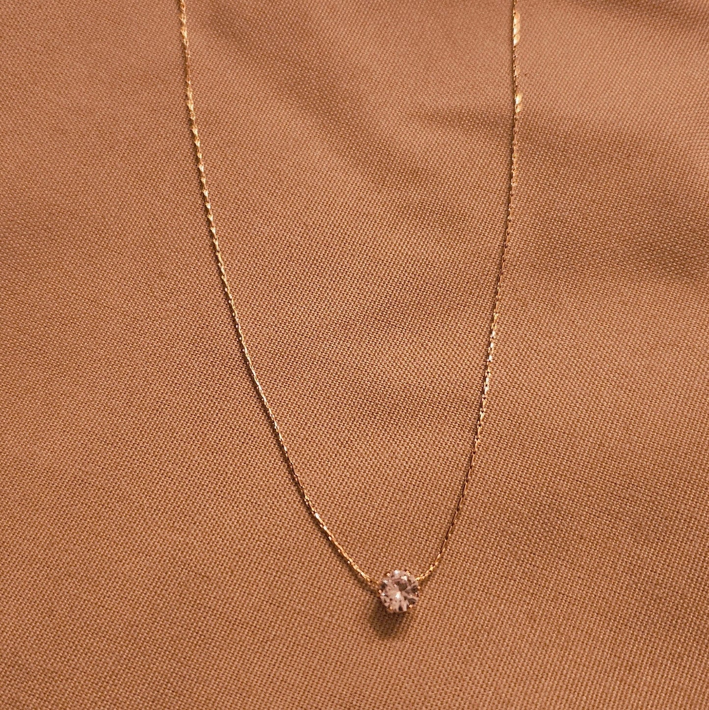 Glam – Collier Minimaliste Strass
