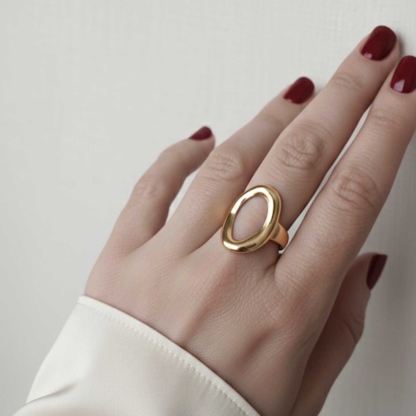 Dune – Bague Ajustable Tendance Dorée