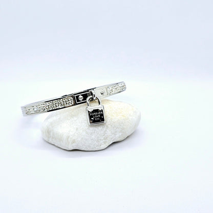 Lock & Love — Bracelet Cadenas Argenté